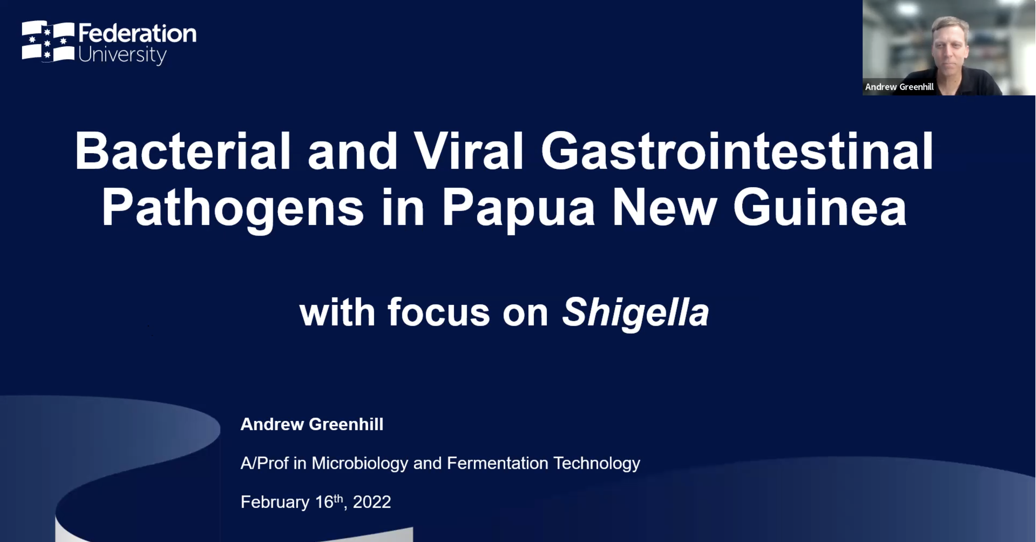 Bacterial and Viral Gastrointestinal Pathogens in Papua New Guinea with focus on Shigella.